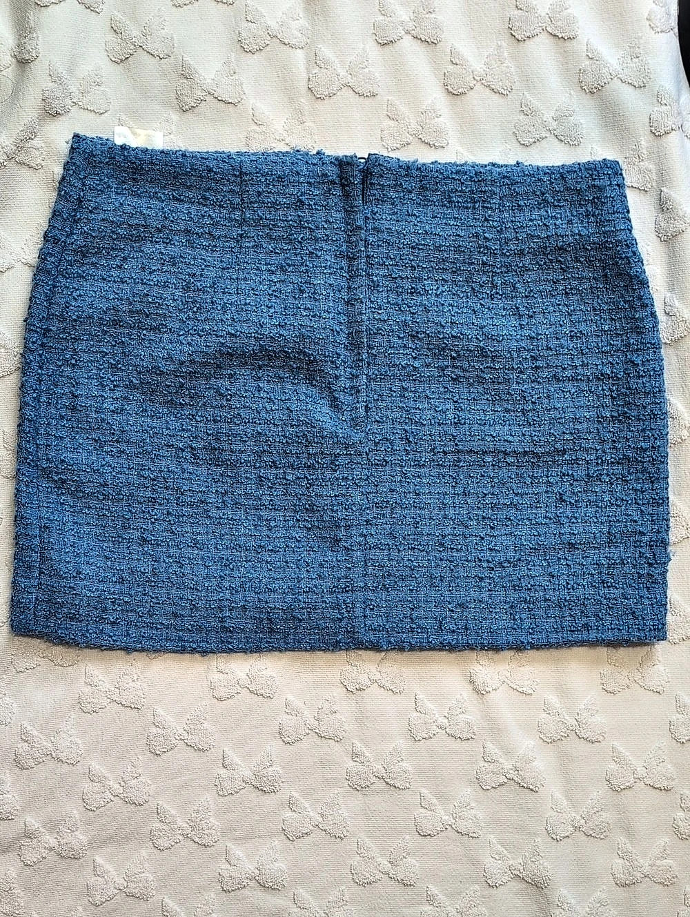 H&M Textured Mini Skirt in Blue Size 8